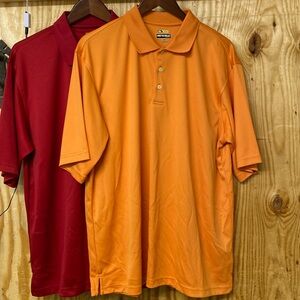 Bolle golf shirt size XL bundle 1 orange 1 red